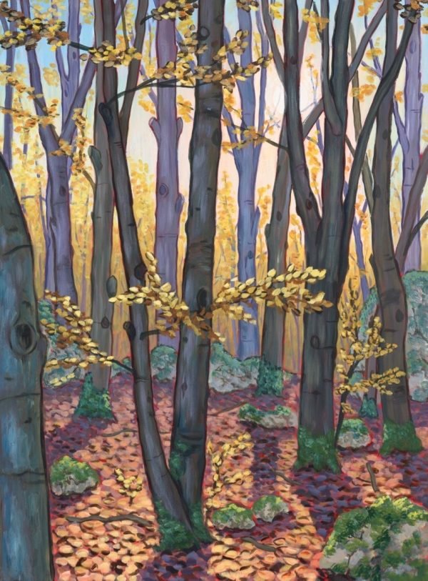 Kunstdruck 30 x 40 cm, "Herbstwald" (Veränderung)