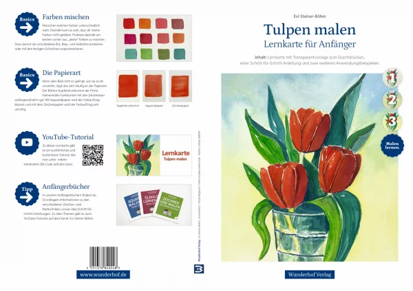 Tulpen malen - DIN A4 Lernkarte